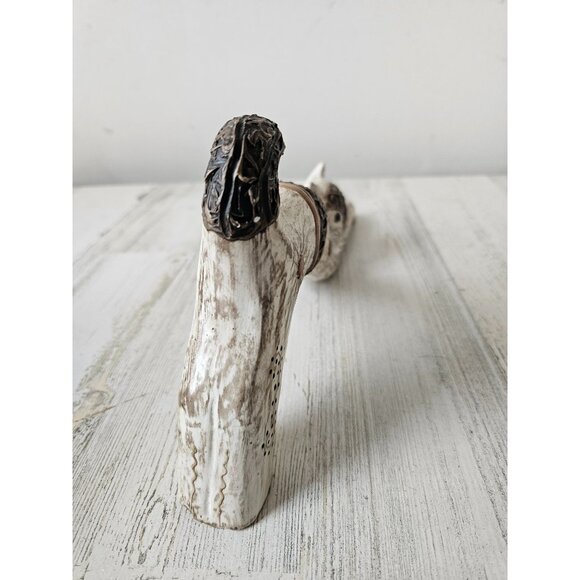 Serrv wooden cat Indonesia statue figurine unique calico decor - Picture 4 of 11